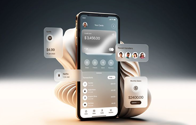 banking app mobile ui concept